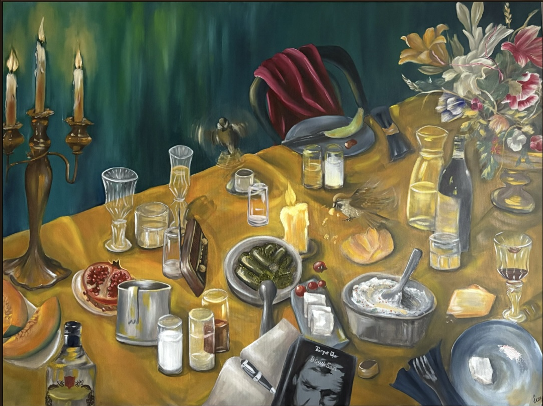 The Table, Oil on canvas, 90 × 120 cm
